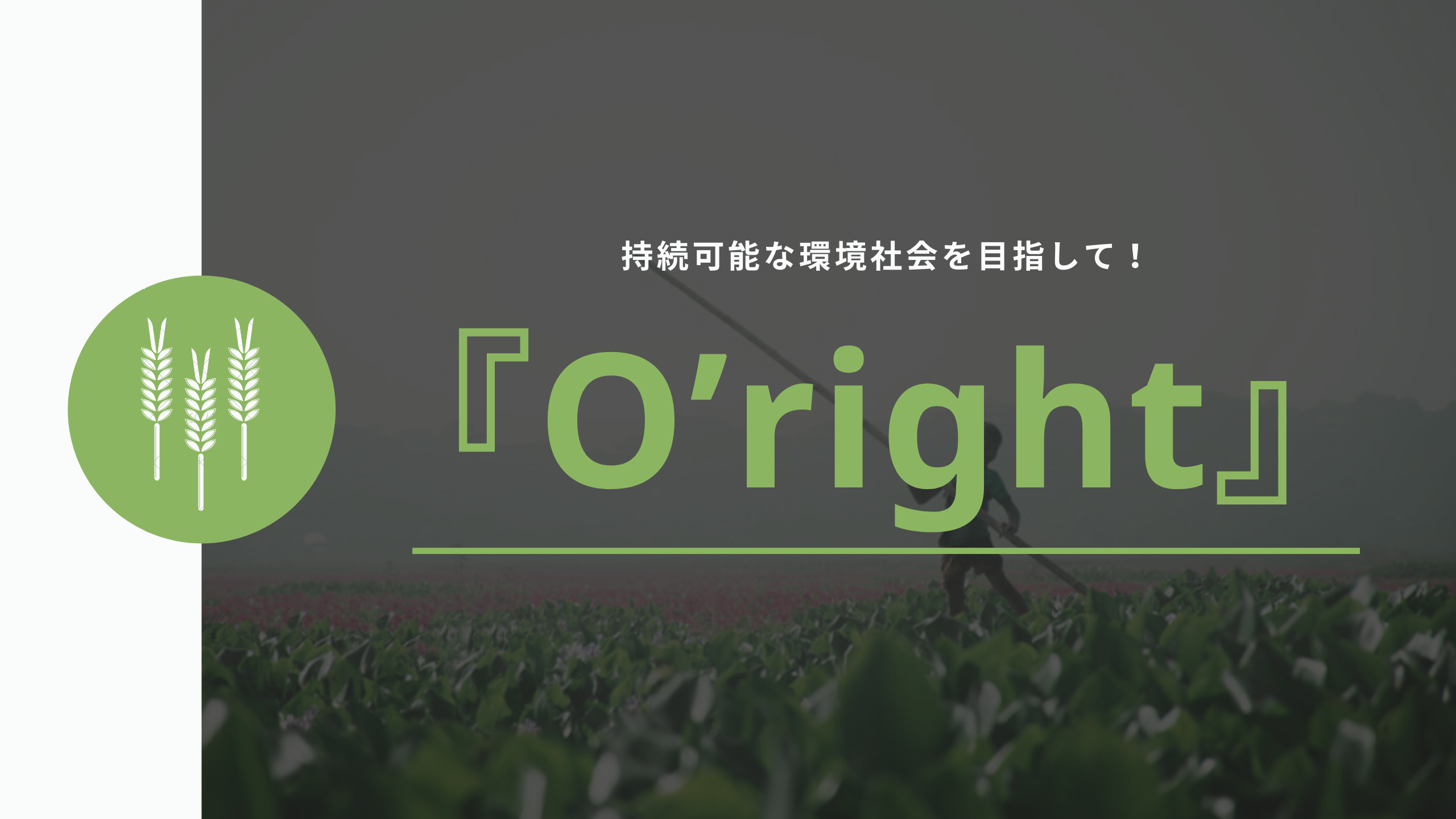 『O’right』アイキャッチ画像