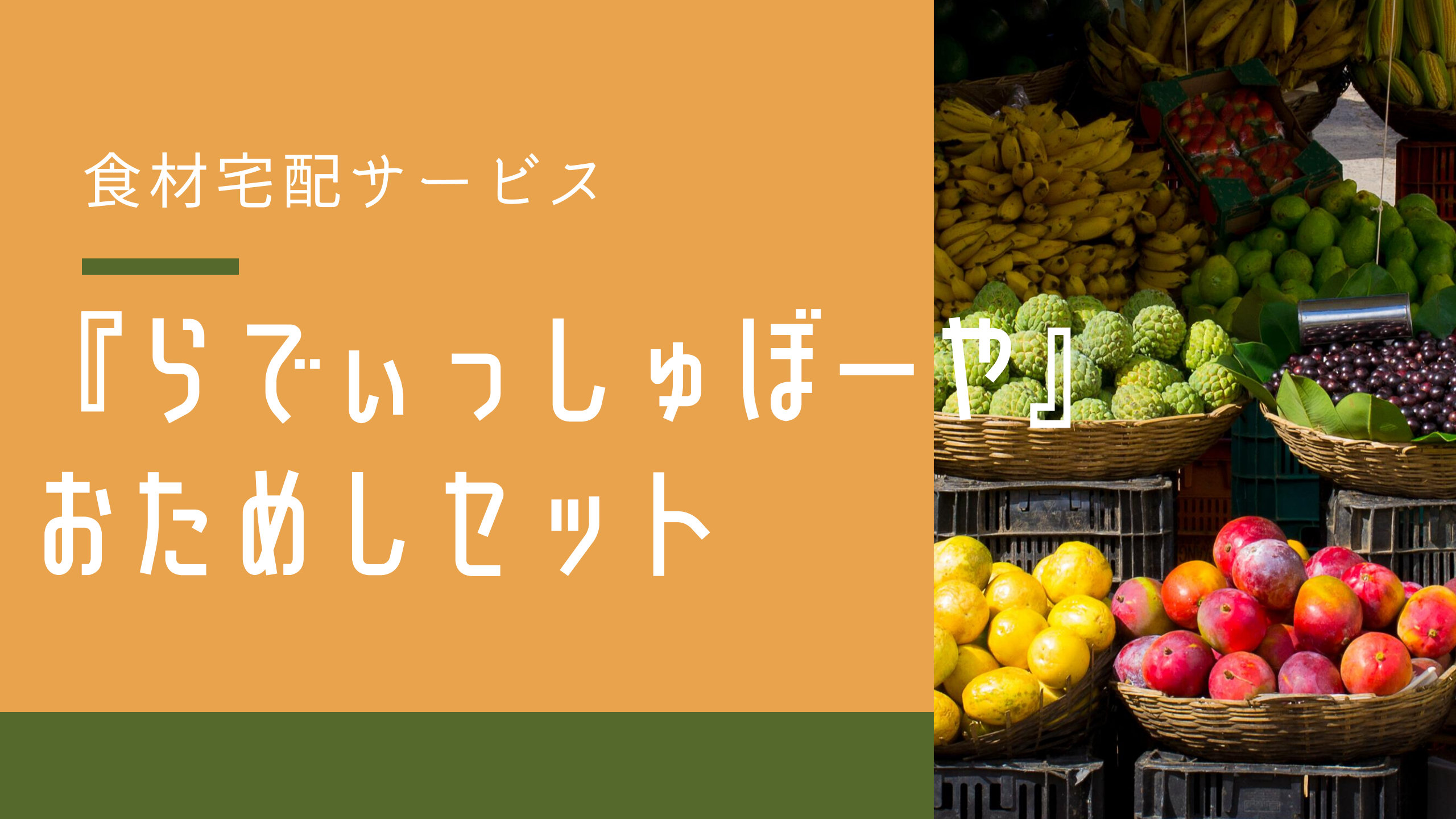 『らでぃっしゅぼーや』おためしセットアイキャッチ画像